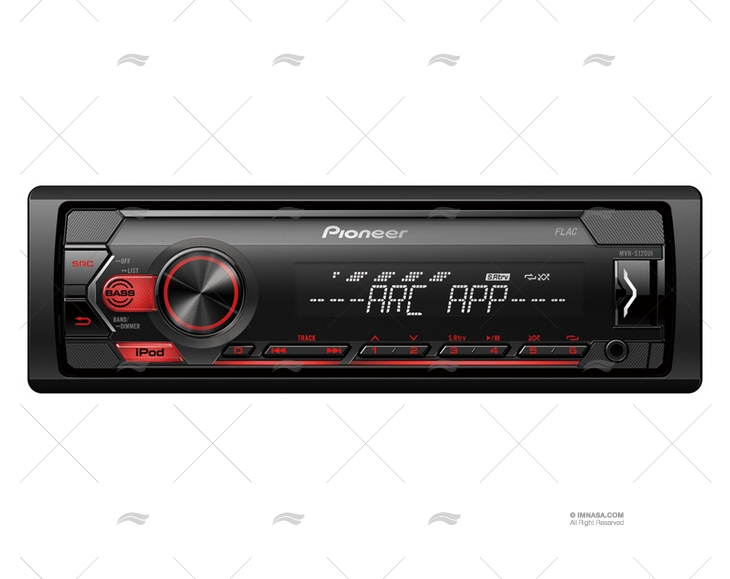 RÁDIO PIONEER MVHS120UI RD MP3 USB IPH