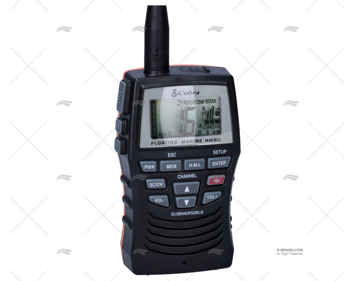 VHF PORTATIL COBRA MRHH150FLT  IPX7