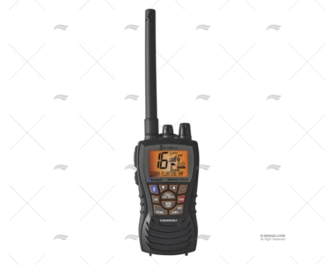 VHF PORTÁTIL COBRA MRHH500FLT IPX7 BLUETOOTH