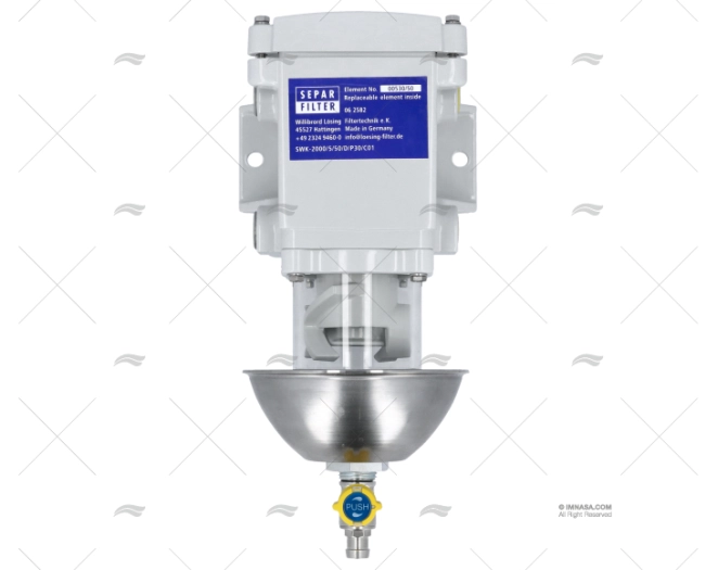 FILTRO FUEL S/AGUA 120L/H CON PROTECTOR