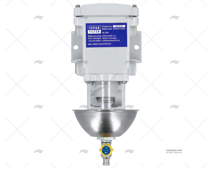 FILTRO FUEL S/AGUA 120L/H CON PROTECTOR