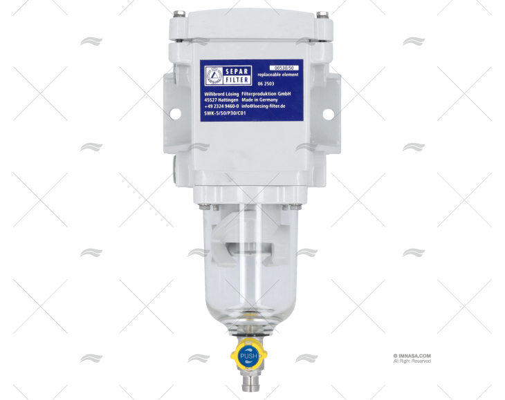 FILTRO FUEL S/AGUA 240 L/H SWK2000/5/50