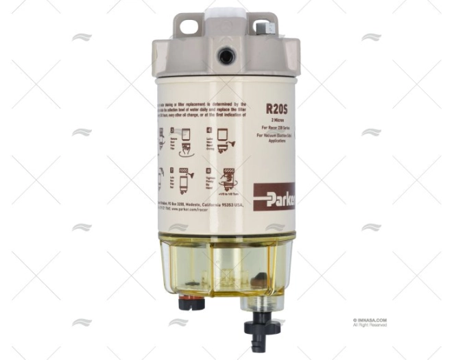 FILTRO CARBURANTE SEPARATORE ACQUA DIESEL 114L/H