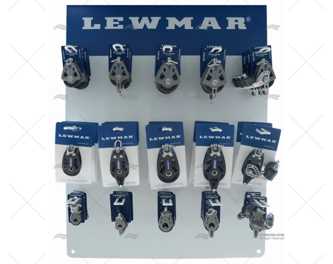 PRESENTOIR POULIES LEWMAR PACK 2