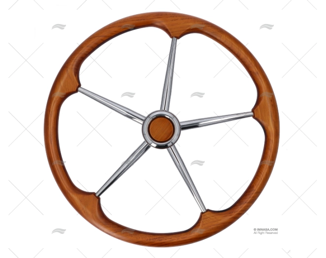RODA LEME  500mm 5R MADEIRA/INOX T8/50 SAVORETTI ARMANDO
