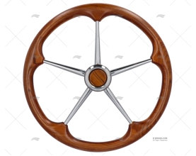 RODA LEME  450mm 5R MADEIRA/INOX T8/45 SAVORETTI ARMANDO