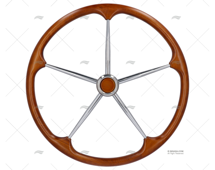 RODA LEME  600mm 5R MADEIRA/INOX T8/60 SAVORETTI ARMANDO