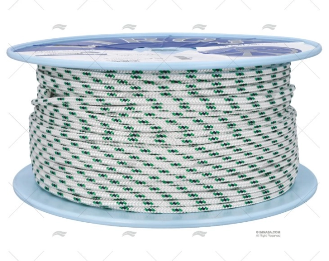 SCOTTA ALLROUND 06mm BIANCO/VERDE 200m LIROS
