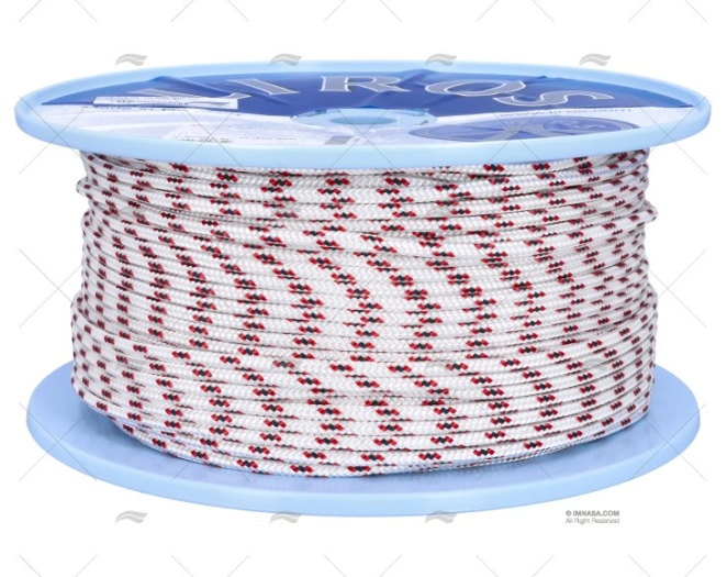 ESCOTA ALLROUND 06mm BRANCO/VERMELHO 200m LIROS