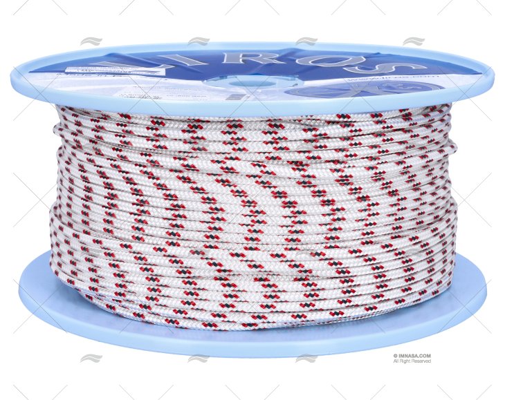ESCOTA ALLROUND 06mm BRANCO/VERMELHO 200m LIROS
