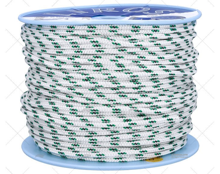 SCOTTA ALLROUND 08mm BIANCO/VERDE 200m LIROS