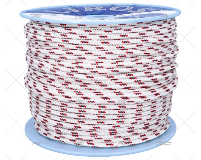 SCOTTA ALLROUND 08mm BIANCO/ROSSO 200m LIROS