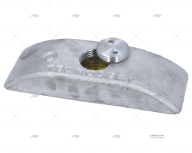 ÂNODO ZINCO POPA 235mm 4kg SIN TORNILLO TECNOSEAL