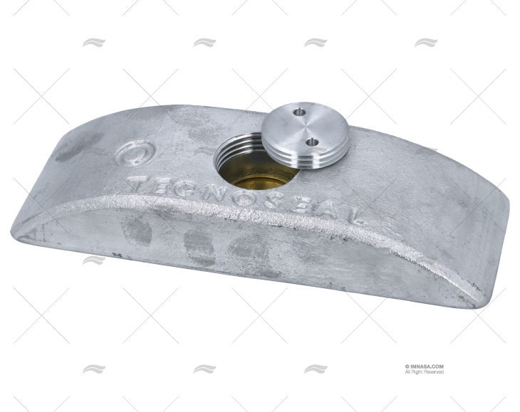 ANODO ZINC POPA 235mm 4kg SIN TORNILLO TECNOSEAL