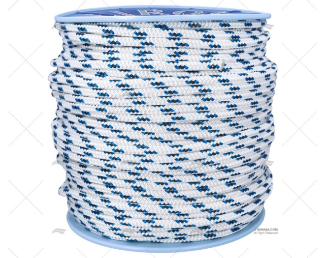 SCOTTA ALLROUND 10mm BIANCO/BLU 200m LIROS