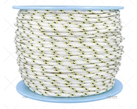 HALYARD ALLROUND 10mm WHITE/YELLOW 200m LIROS