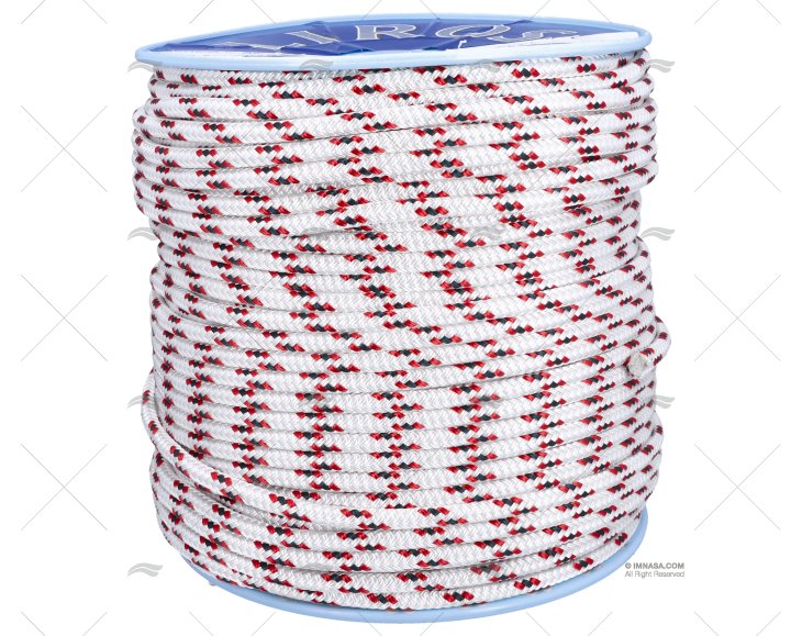 SCOTTA ALLROUND 10mm BIANCO/ROSSO 200m LIROS