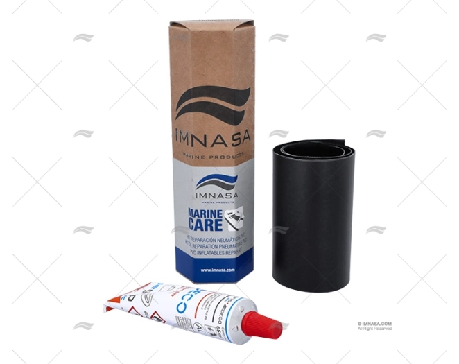 KIT RIPARAZIONE GOMMONI PVC 75ml NERO IMNASA