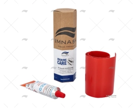 KIT RIPARAZIONE GOMMONI PVC 75ml ROSSO IMNASA
