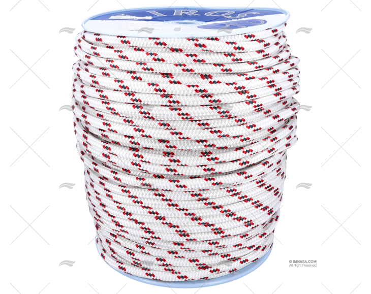 SCOTTA ALLROUND 12mm BIANCO/ROSSO 200m LIROS
