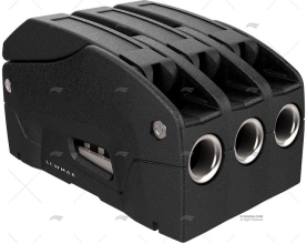 STROZZASCOTTA D1 TRIPLA 6-8mm NERA LEWMAR