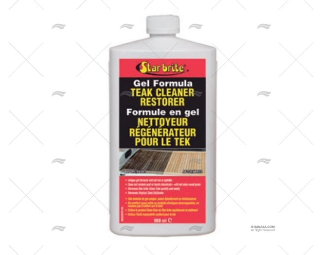 PULITORE GEL RENOVA. TEAK 1000ml. STAR BRITE