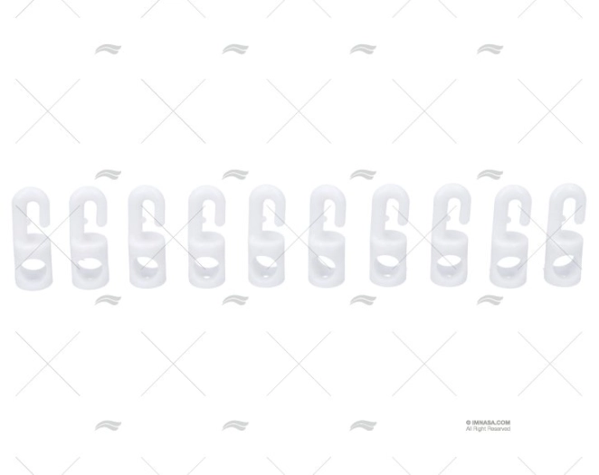 GANCIO NYLON P/FERLETTES 04MM KIT 10U. LIROS
