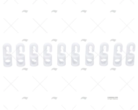 GANCIO NYLON P/FERLETTES 04MM KIT 10U. LIROS
