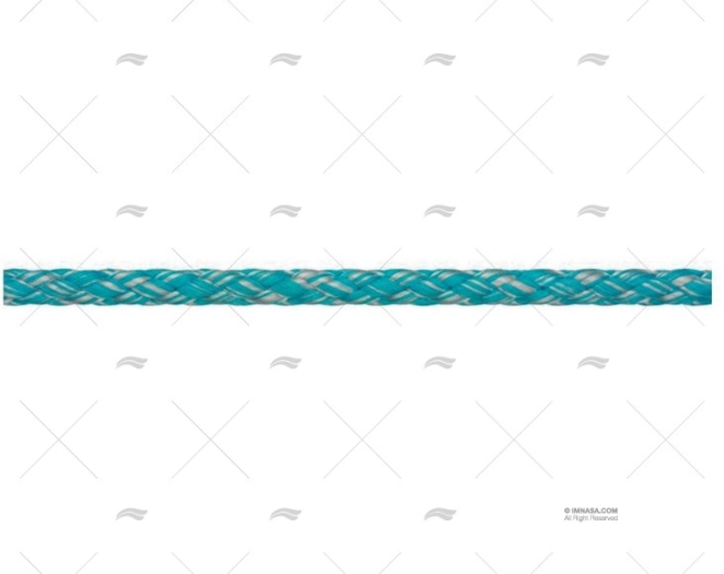 CORDAGE DYNA SOFT 4mm GRIS/TURQUOISE 100
