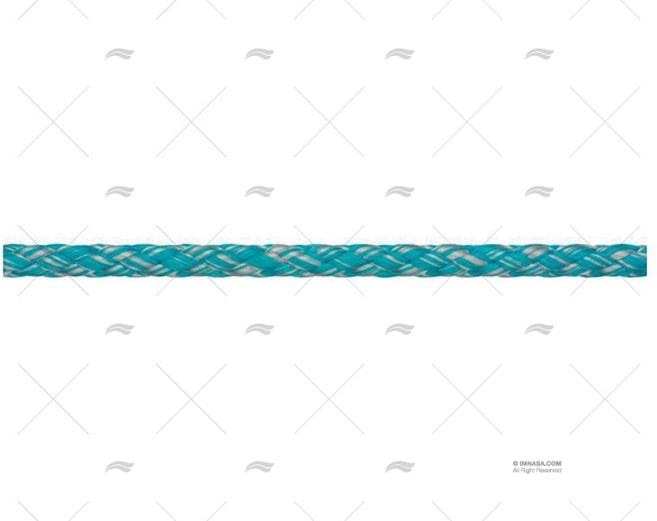 DYNA SOFT ROPE 4mm GREY/TURQUOISE 100m