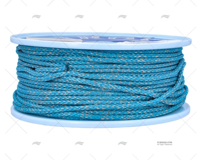 CABO DYNAMIC SOFT  4mm CINZA/TURQUESA 100m LIROS
