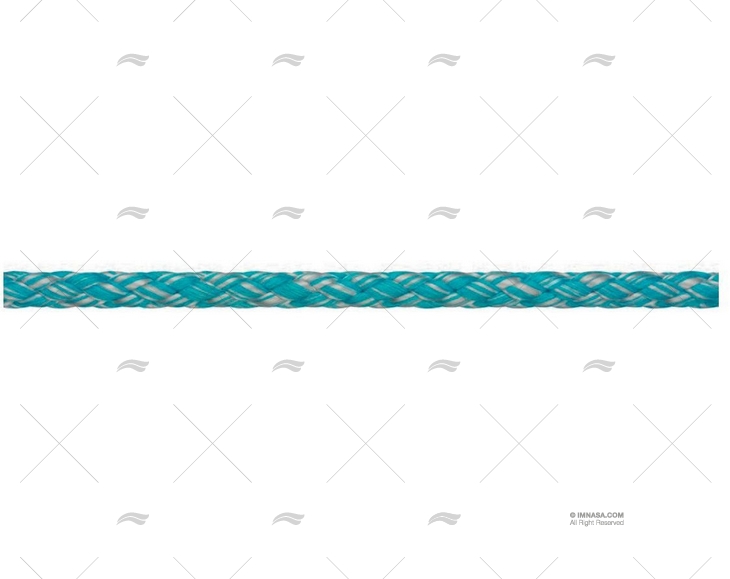 DYNA SOFT ROPE 4mm GREY/TURQUOISE 100m LIROS