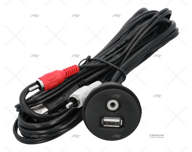 ADATTATORE ENTRATA USB/AUX 3,5mm CAVO 2m