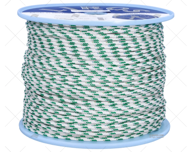 CIMA TOP CROCIERA 05mm BIANCO/VERDE 250m LIROS
