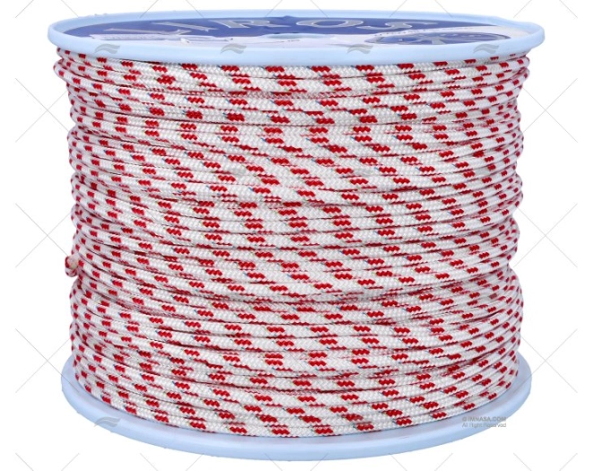 CABO TOP CRUISING 05mm BRANCO/VERMELHO  250m LIROS
