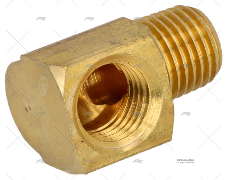 RACORD COTOVELO LATÃO 1/4' NPT