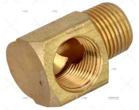 RACCORD COTOVELO LATÃO MACHO-FÊMEA 3/8' NPT