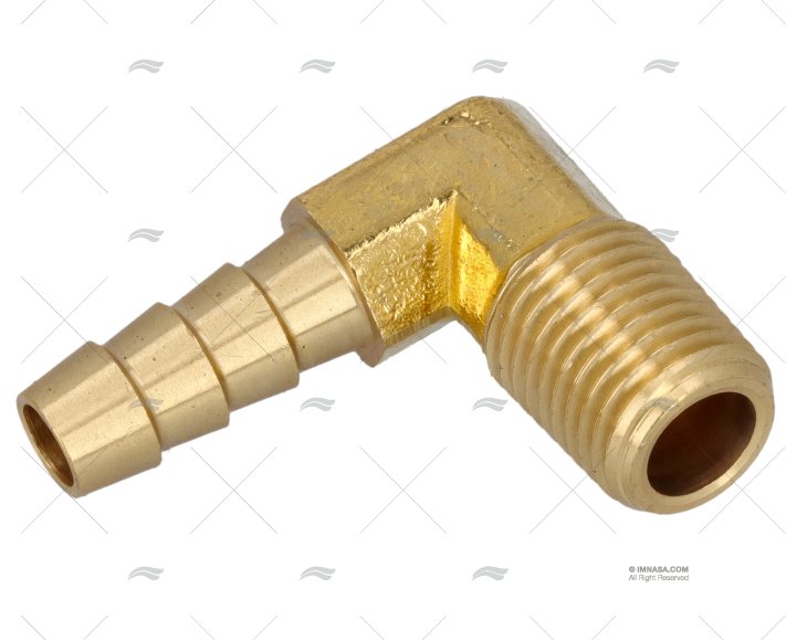 RACCORD COTOVELO LATÃO 1/4'x5/16' NPT