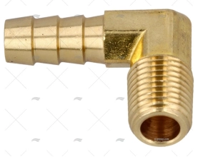 RACCORD COTOVELO LATÃO 1/4'x3/8' NPT