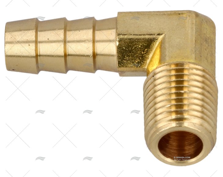 RACCORDO GOMITO OTTONE 1/4'x3/8' NPT