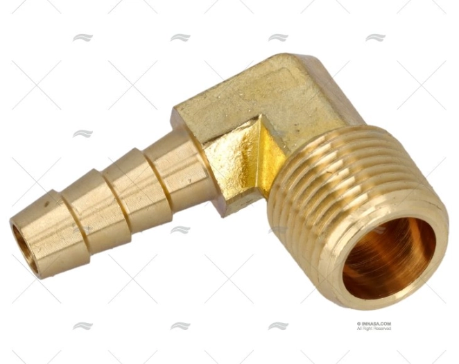 RACCORD COTOVELO LATÃO 3/8'x5/16' NPT