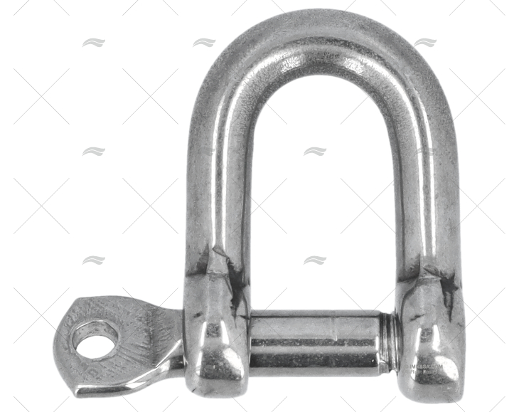 SHACKLE 'D'  6mm S.S.316