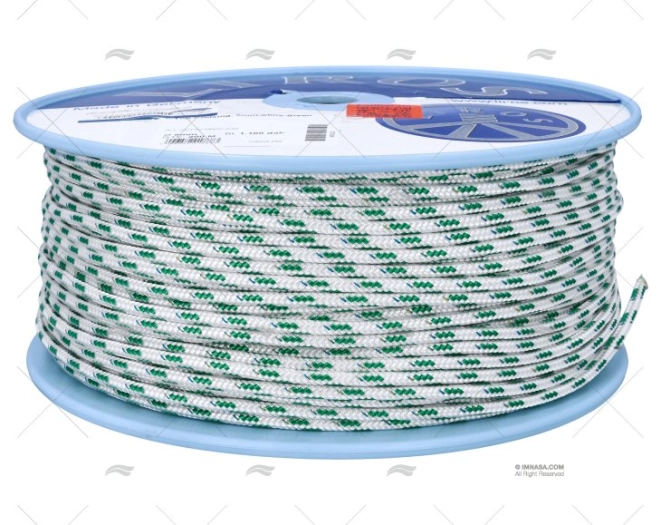 Cabo TOP-CRUISING 06mm BRANCO/VERDE 200m LIROS