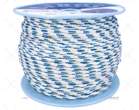 Cabo TOP-CRUISING 08mm Branco/Azul  200m LIROS