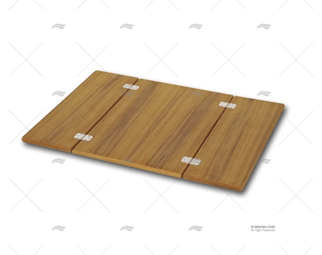 PLATEAU TABLE PLIABLE TECK 66x90cm