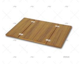 PLATEAU TABLE PLIABLE TECK 66x90cm