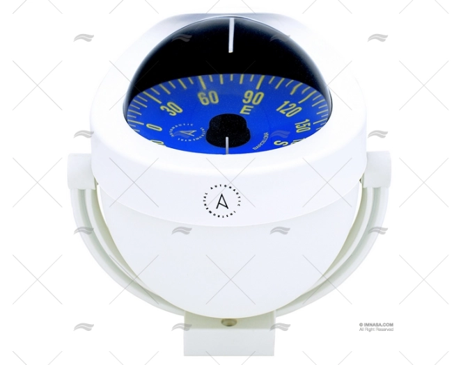 BÚSSOLA C12 SUPORTE 113mm BRANCO RG AUTONAUTIC INSTRUMENTAL
