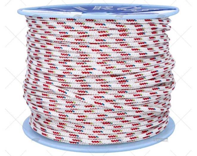 CABO TOP CRUISING 08mm BRANCO/VERMELHO  200m LIROS