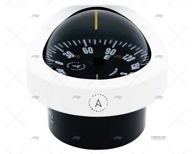 BÚSSOLA C12 114mm BRANCA AUTONAUTIC INSTRUMENTAL