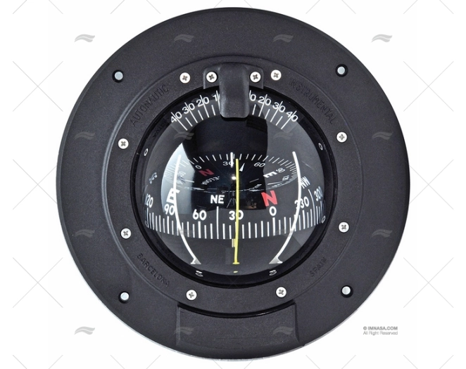 BÚSSOLA FRONTAL 180mm PRETO R85 AUTONAUTIC INSTRUMENTAL